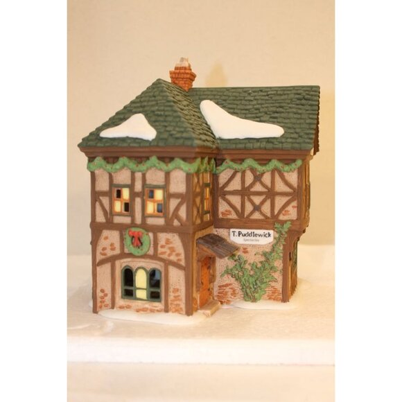 Dept 56 Dickens Village  T. Puddlewick Spectacle Shop - Picture 1 of 7